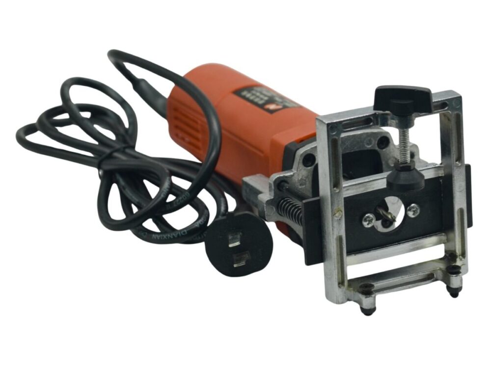 Upvc Waterslot 90 Handtool Features: Creates precise 90-degree water drainage slots in outer part of windows and doors Electric motor drive for consistent and reliable performance Lightweight and portable design for easy handling Prevents water accumulation by ensuring quick water flow out of window slots High-speed operation at 18,000 rpm for efficient slot creation Professional-grade construction with stainless steel components Easy operation with simple controls and ergonomic design Suitable for UPVC window and door profile processing Low maintenance and durable construction Single-phase electric power source for standard workshop use