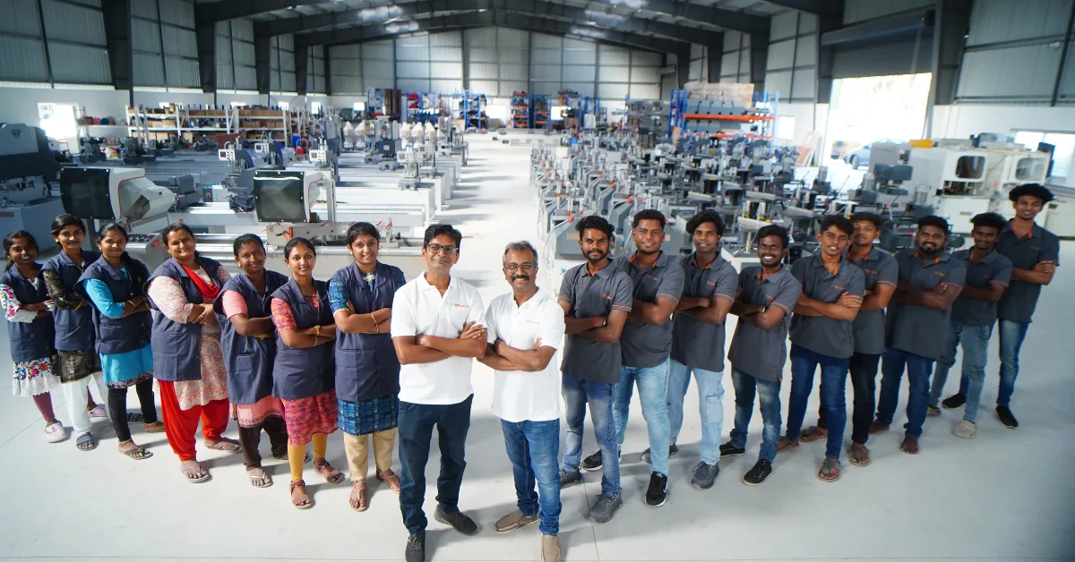 About Howzzat Impex 1 Howzzat Impex team at the Pollachi UPVC machine factory